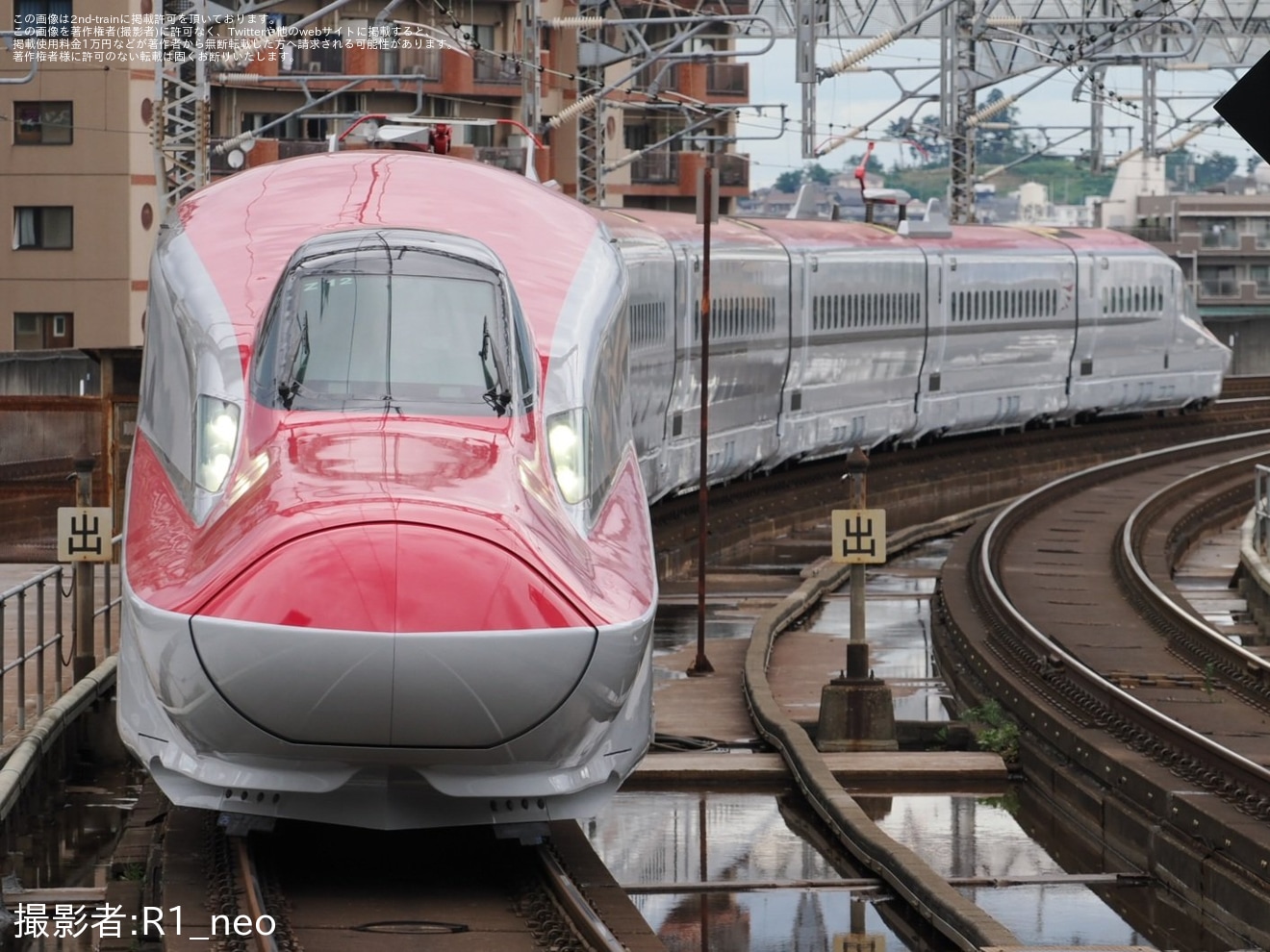 【JR東】E6系Z12編成新幹線総合車両センター出場北上試運転の拡大写真