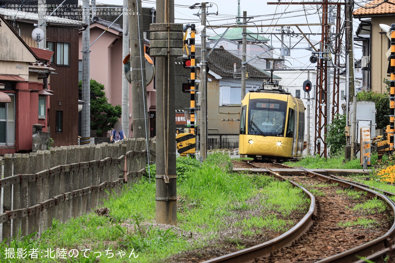 【えちぜん】L形(ki-bo)L-02編成出場試運転の拡大写真