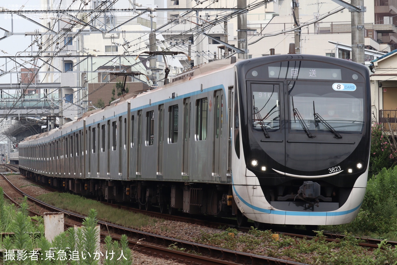 【東急】3020系3123F長津田検車区から返却回送の拡大写真