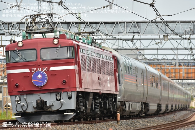 【JR東】EF81-80牽引青森行きカシオペア紀行運転(20230715)を不明で撮影した写真