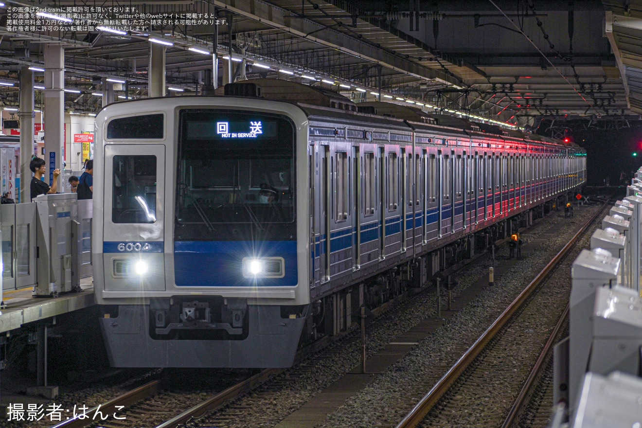 【西武】6000系6104Fが南入曽車両基地へ回送の拡大写真