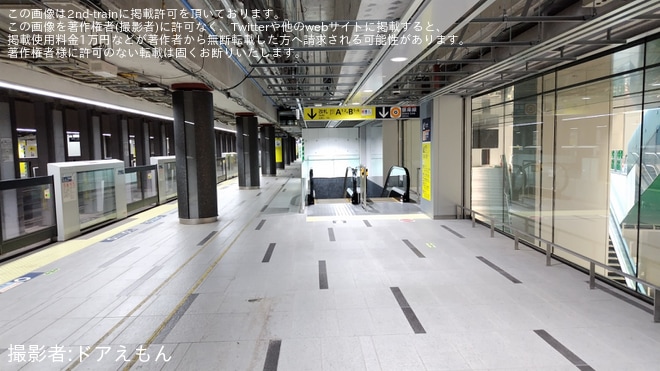 【メトロ】虎ノ門ヒルズ駅拡張を虎ノ門ヒルズ駅で撮影した写真