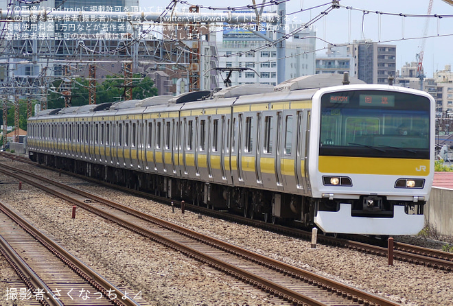 【JR東】E231系ミツA546編成東京総合車両センター入場回送を阿佐ヶ谷駅で撮影した写真