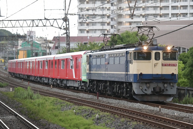 【メトロ】丸ノ内線用2000系2148F 甲種輸送を戸塚駅で撮影した写真