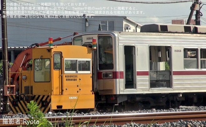 【東武】10030型11668Fが部品撤去開始