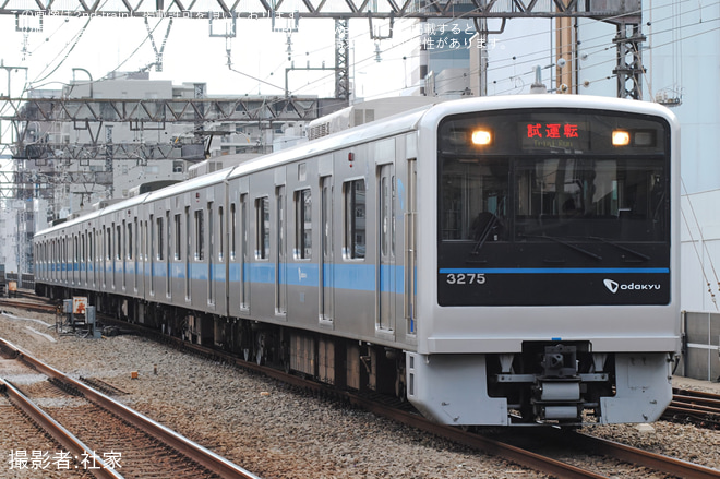 【小田急】3000形3275×6(3275F) 試運転を本厚木駅で撮影した写真