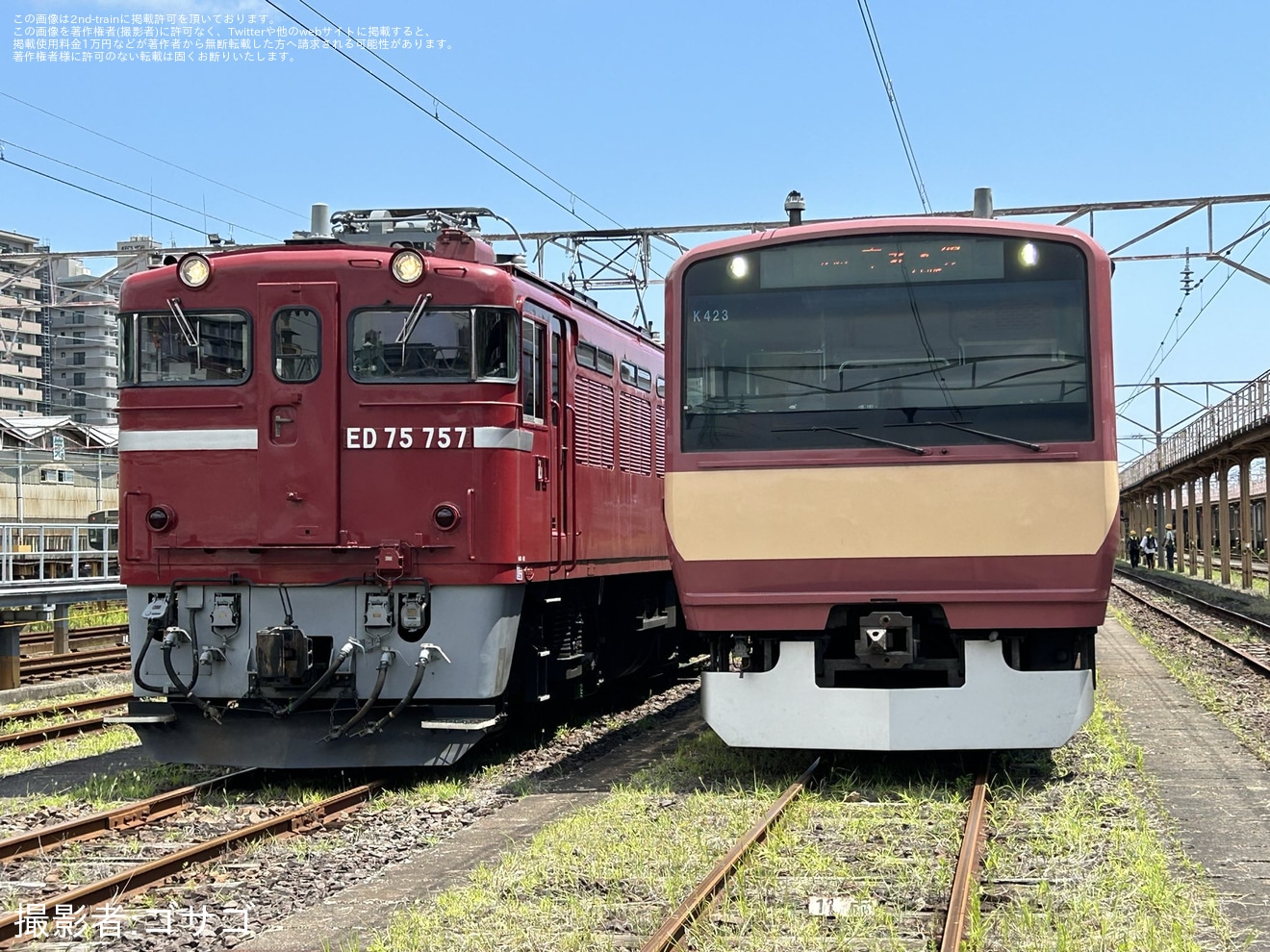 【JR東】仙台車両センター「ED75形・E531系赤電撮影会」開催の拡大写真