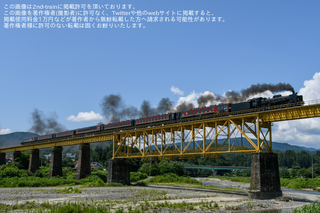 【JR東】SL「ばんえつ物語」試運転を山都～喜多方間で撮影した写真