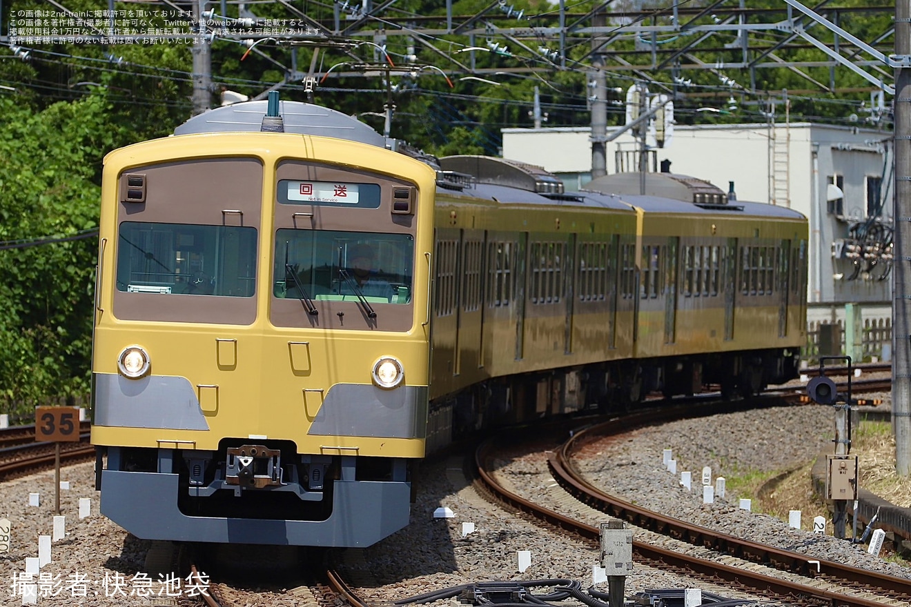 【西武】新101系1245Fが武蔵丘へ回送の拡大写真