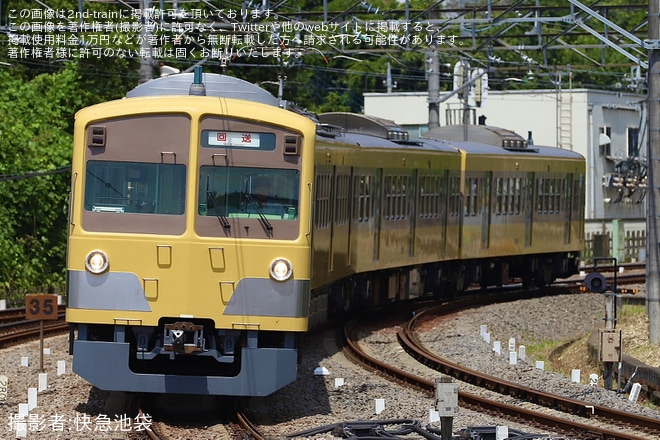 【西武】新101系1245Fが武蔵丘へ回送を入間市駅で撮影した写真