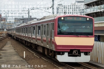 【JR東】E531系K423編成[赤電]が仙台車両センターから回送