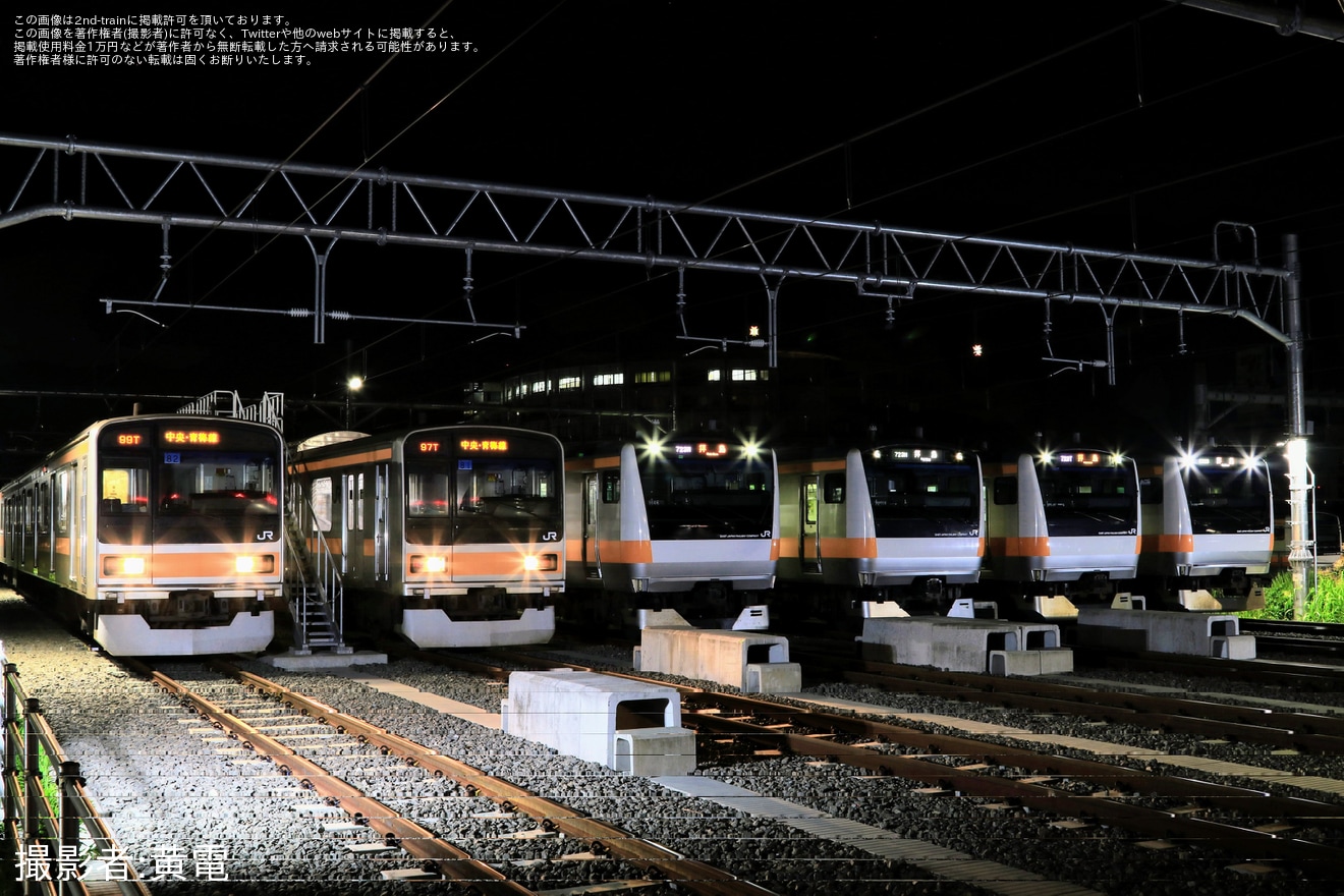 【JR東】「通勤電車を撮りに行かNight～夜の拝島電留線撮影会～」開催の拡大写真