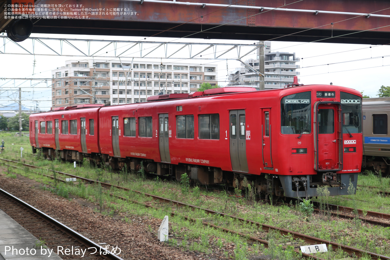 【JR九】キハ200-101(熊本車)が久大本線で運用の拡大写真