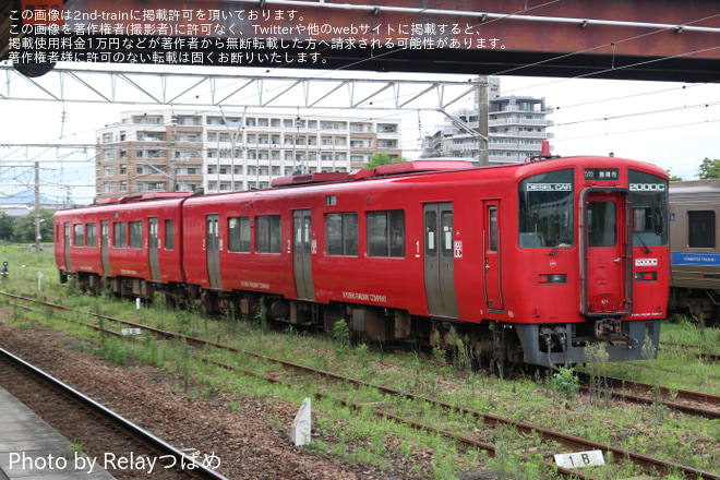 【JR九】キハ200-101(熊本車)が久大本線で運用を鳥栖駅で撮影した写真