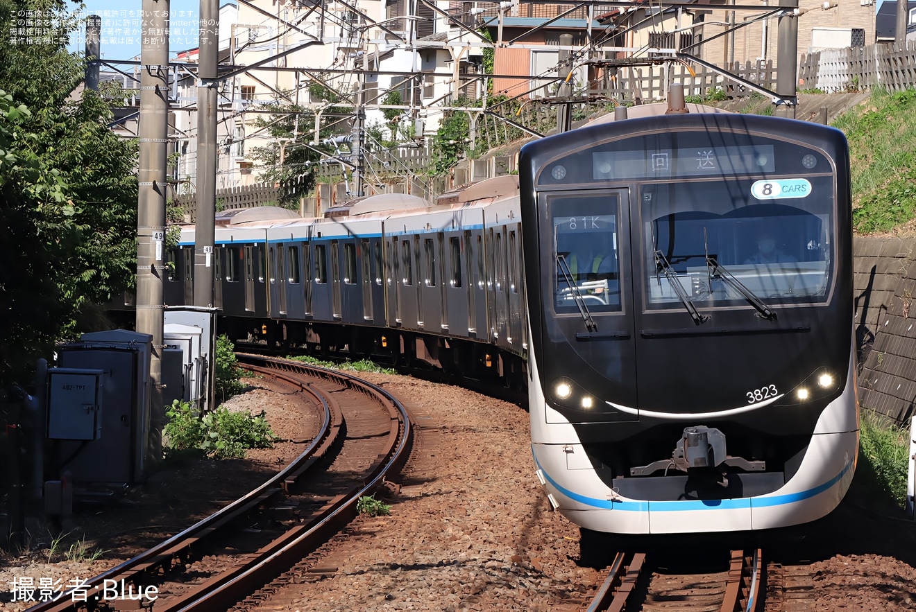 【東急】3020系3123F相鉄線貸出のため回送の拡大写真