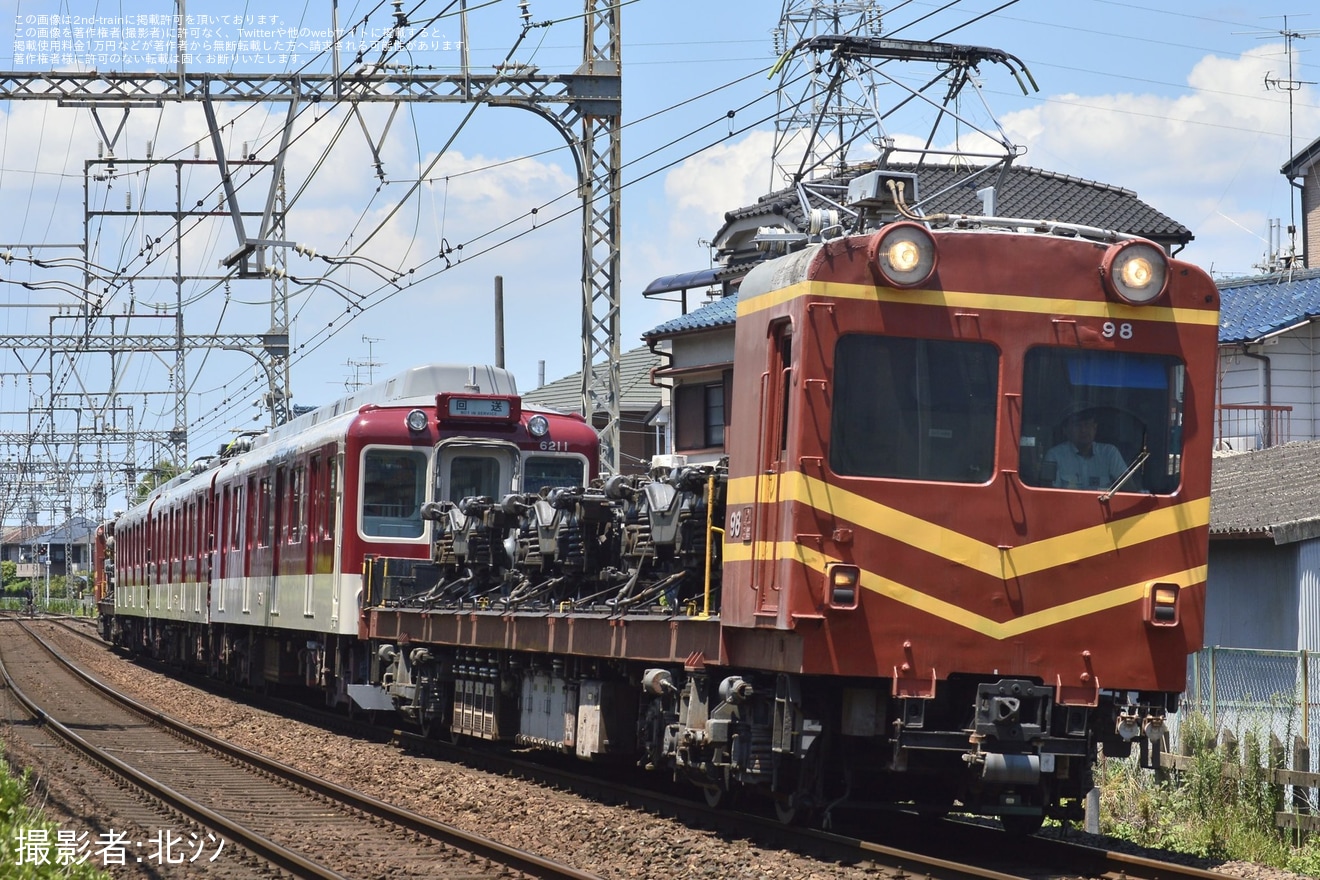 【近鉄】6200系U11五位堂検修車庫出場回送の拡大写真