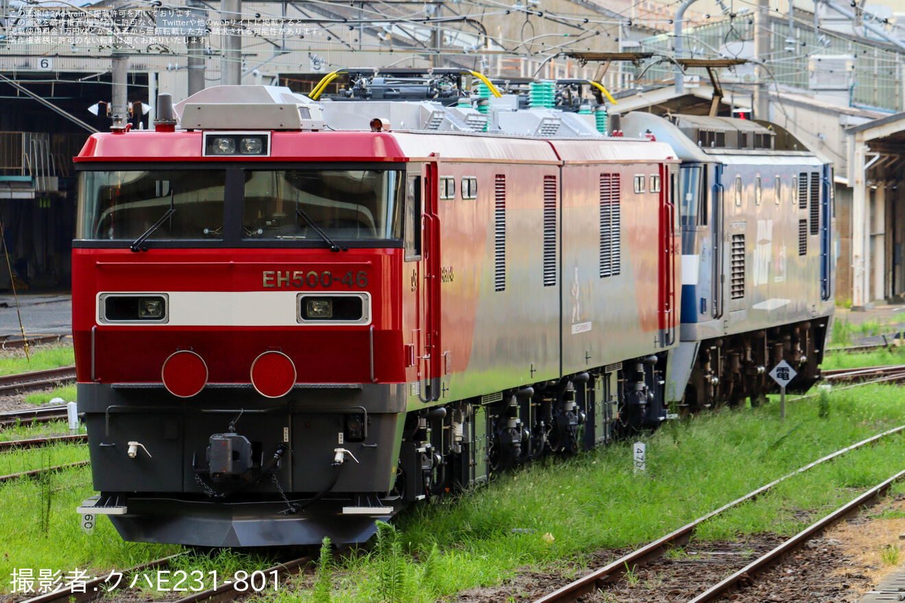 【JR貨】EH500-46大宮車両所出場回送の拡大写真