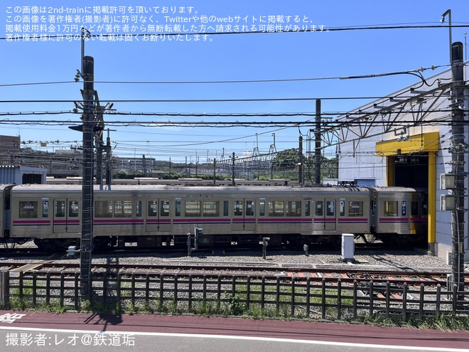 【京王】7000系7705Fのクーラー、パンタグラフが撤去
