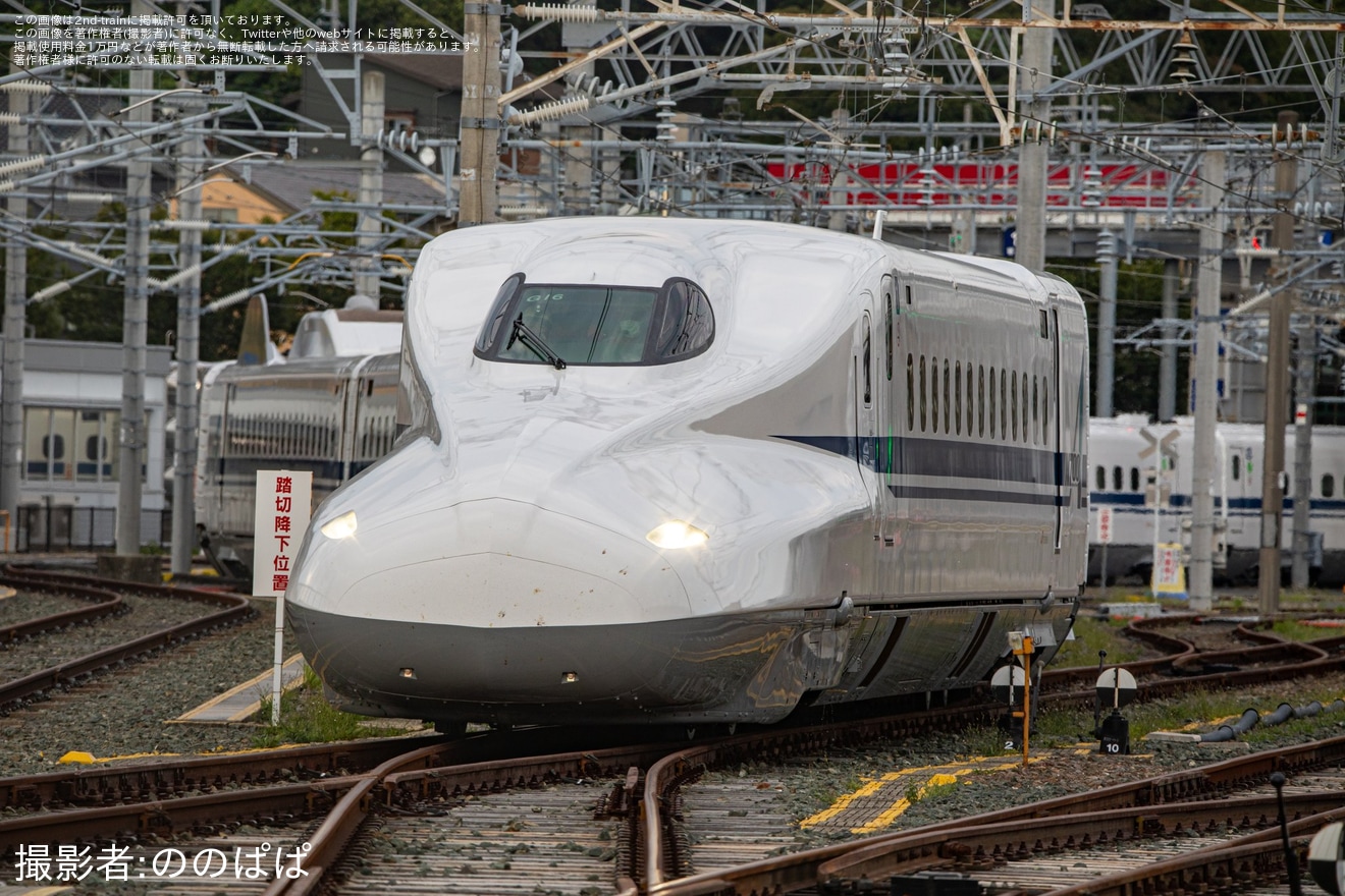 【JR海】N700A G16編成浜松工場出場回送の拡大写真