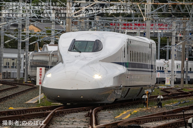 【JR海】N700A G16編成浜松工場出場回送を不明で撮影した写真