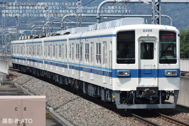 【東武】8000系8198F南栗橋工場出場試運転を栃木駅で撮影した写真