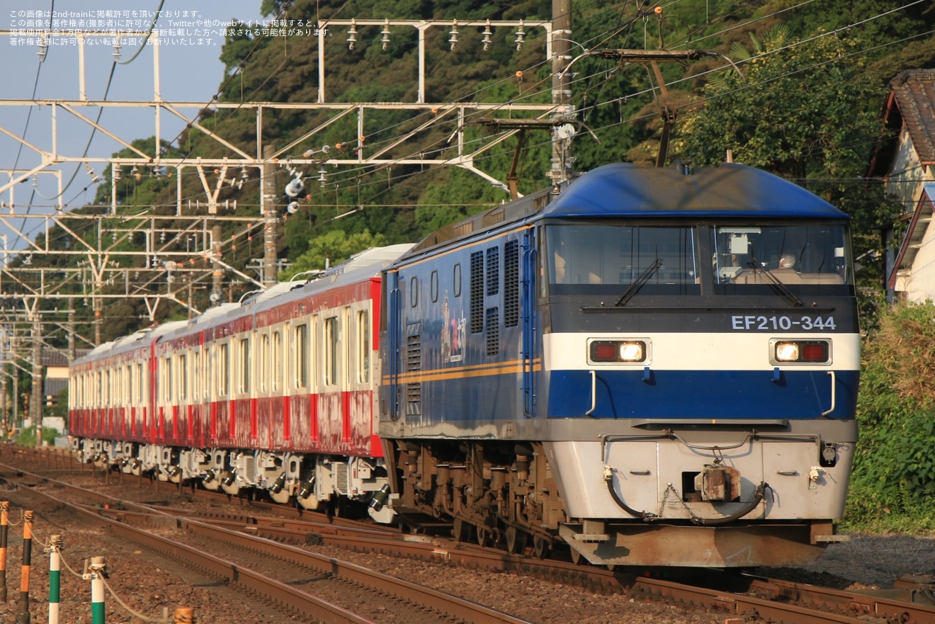 【京急】新1000形1501編成川崎車両出場甲種輸送の拡大写真