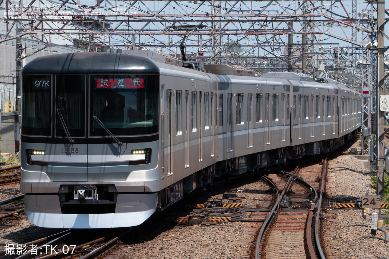 【メトロ】13000系13138F鷺沼工場出場試運転の拡大写真