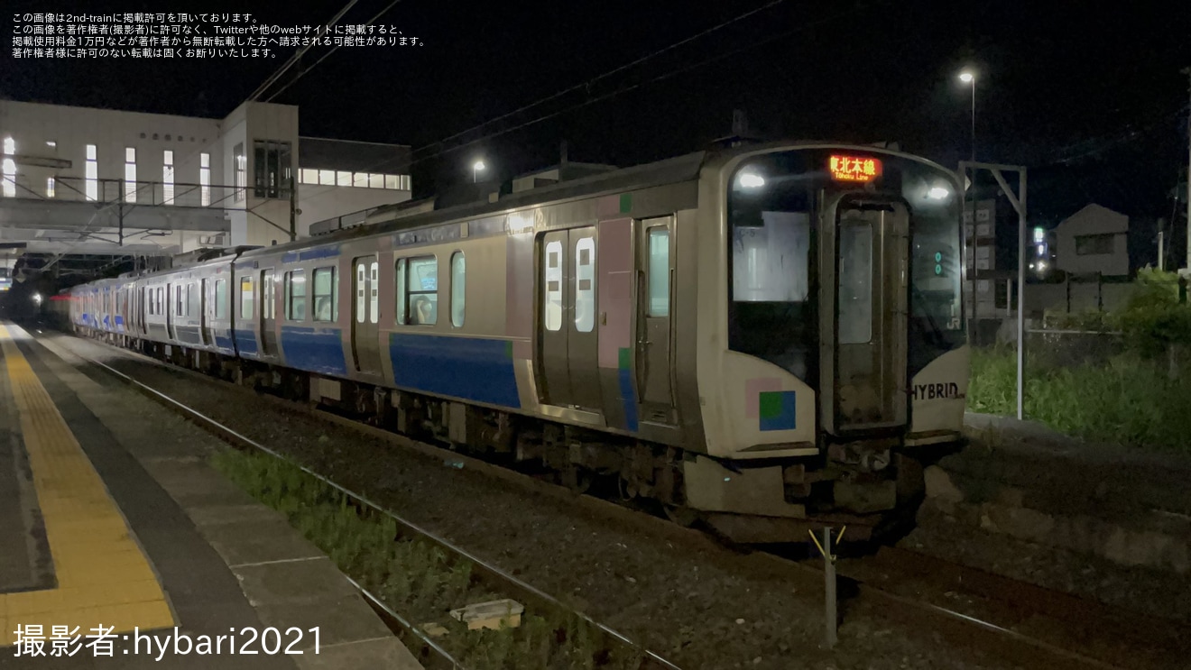 【JR東】HB-E210系が6両編成で運用の拡大写真