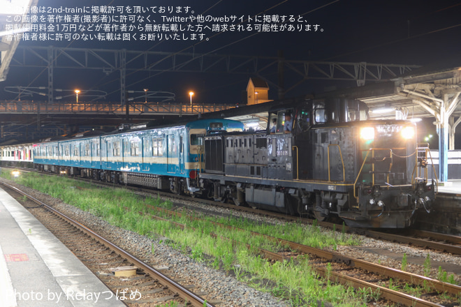 【JR九】103系E12編成が国鉄色復刻塗装 となり小倉総合車両センター出場
