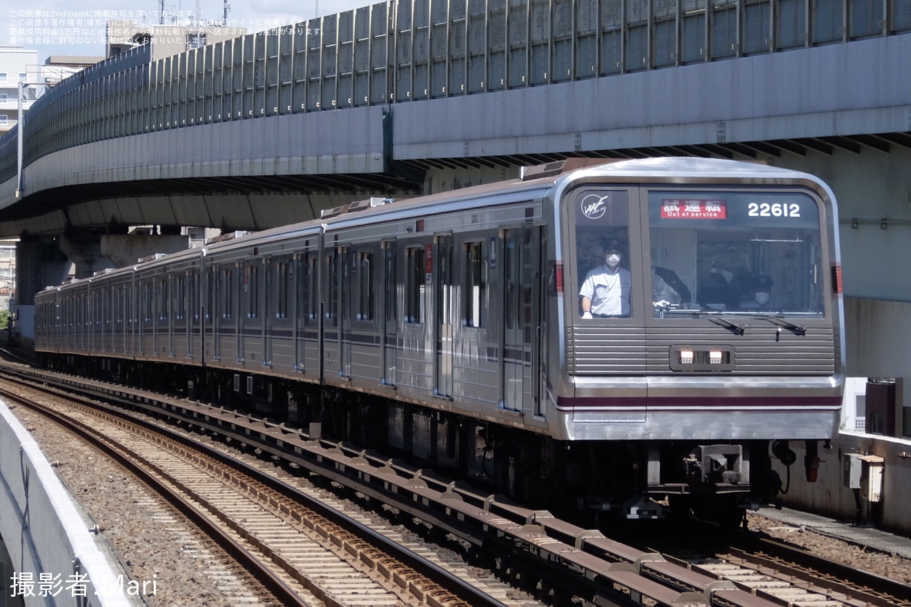 【大阪メトロ】22系22612F出場試運転の拡大写真