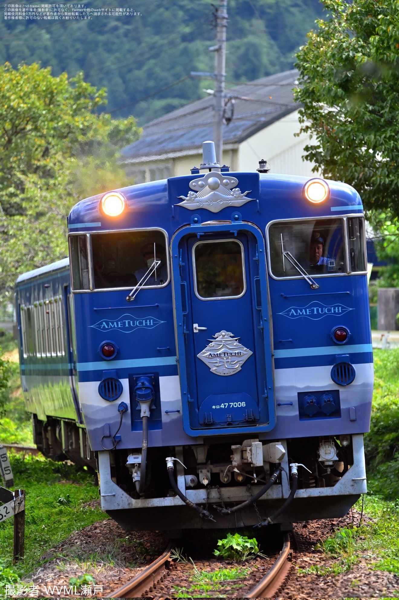 【JR西】観光列車「あめつち」鳥取〜津山間特別運行の拡大写真