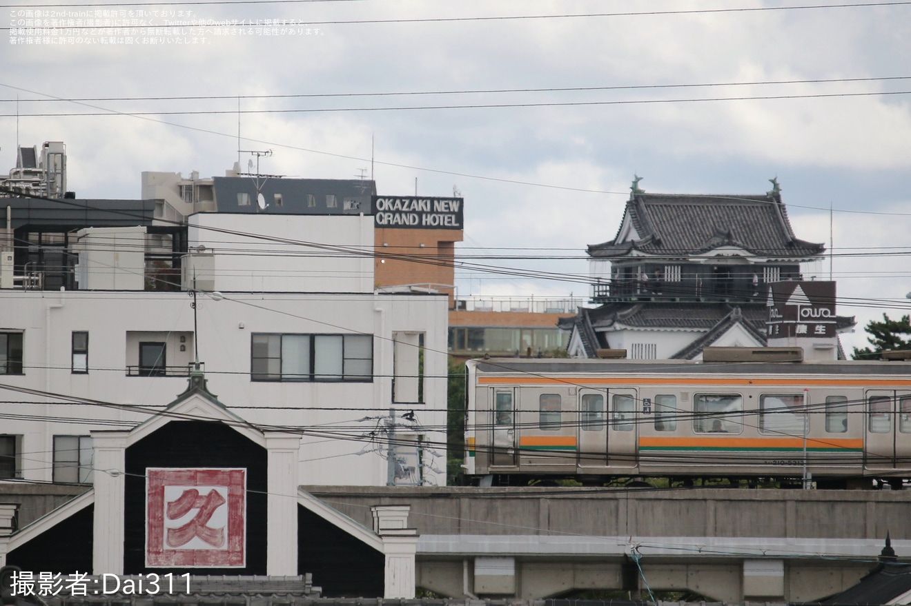 【愛環】JR東海211系を使用した「岡崎城下家康公夏まつり花火大会」に伴う臨時ダイヤ(2023)の拡大写真