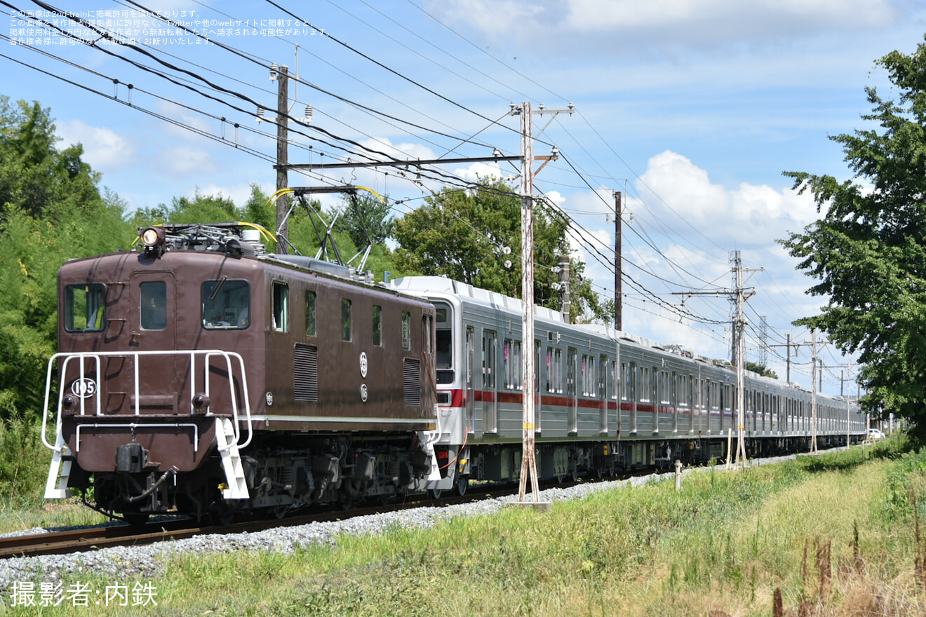 【東武】10030型11640F+11440F南栗橋工場出場回送の拡大写真