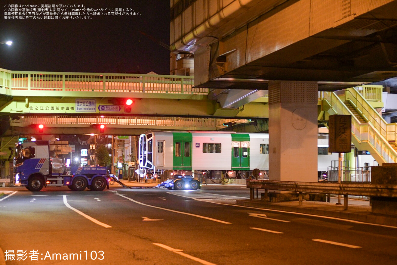 【大阪メトロ】400系406-07F搬入陸送の拡大写真