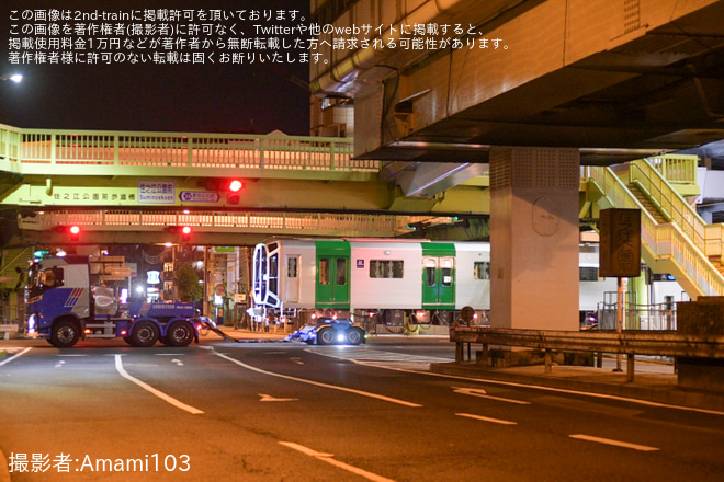 【大阪メトロ】400系406-07F搬入陸送を住之江区内で撮影した写真