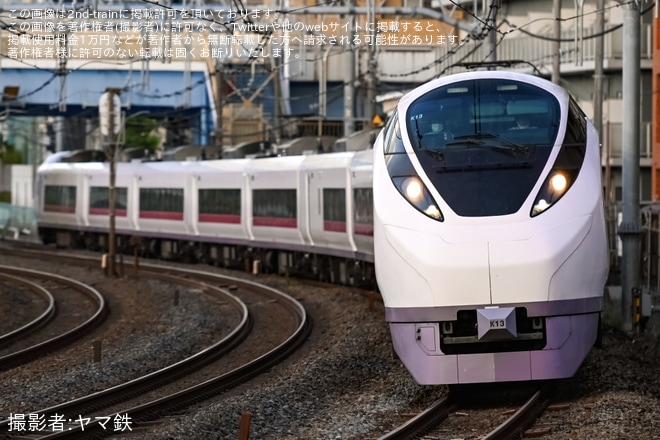 【JR東】 E657系使用の特急「伊東按針祭花火大会3/4号」が臨時運行