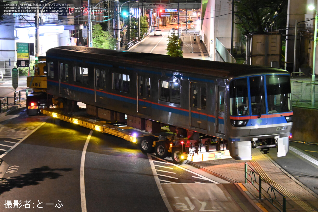 【都営】6300形6310編成廃車陸送の拡大写真