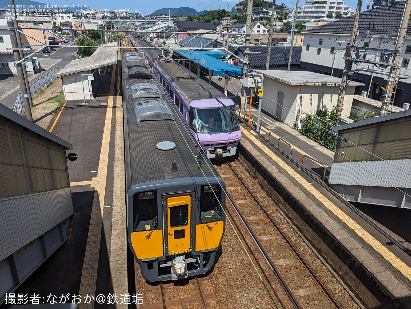 【JR西】キハ187-12+キハ187-1012後藤総合車両所本所出場試運転の拡大写真