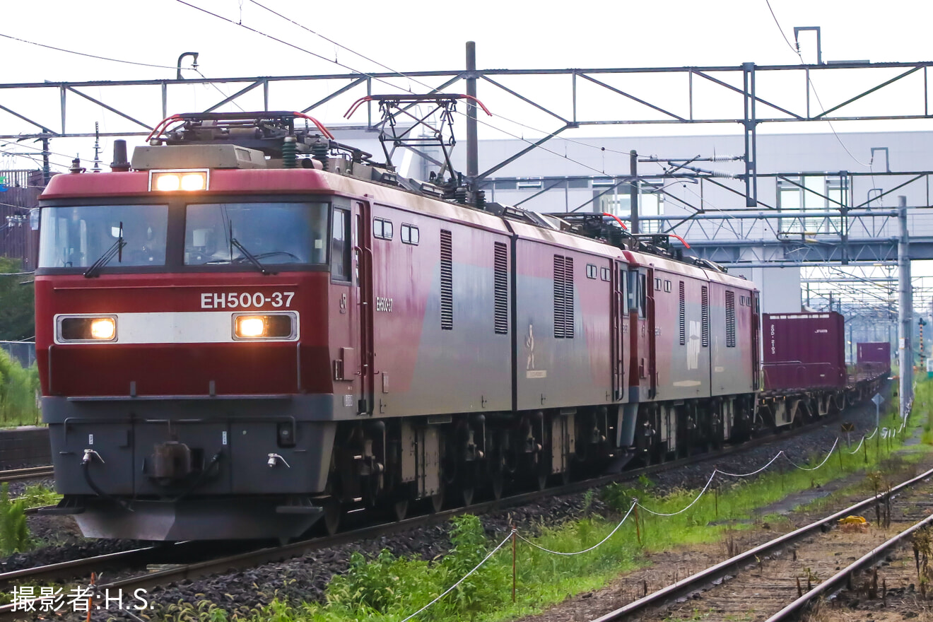 【JR貨】EH500-10 東仙台へ無動力回送の拡大写真