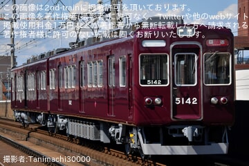  【能勢電】5100系5142F正雀出場回送