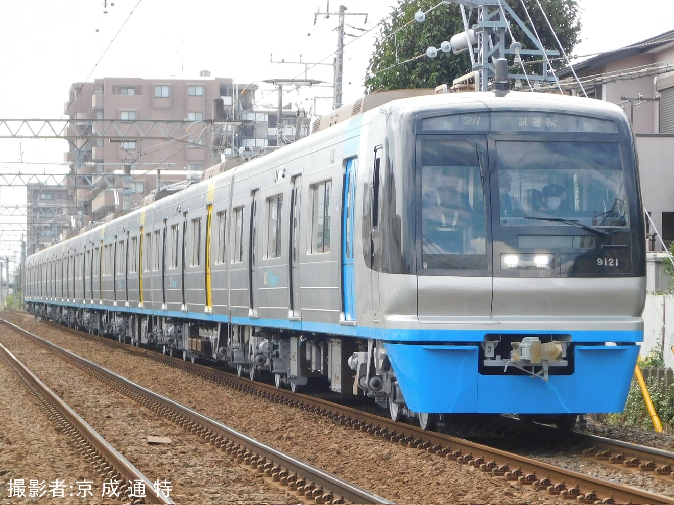 【北総】9100形9128編成宗吾車両基地出場試運転の拡大写真