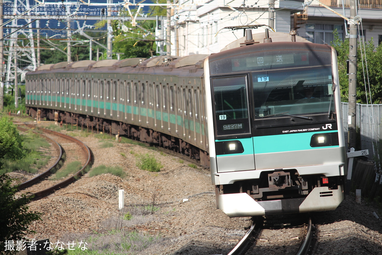 【JR東】E233系マト19編成 長野総合車両センター入場の拡大写真
