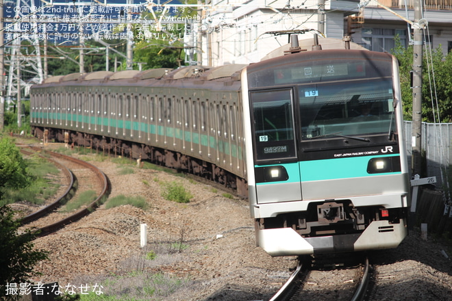 【JR東】E233系マト19編成 長野総合車両センター入場を不明で撮影した写真