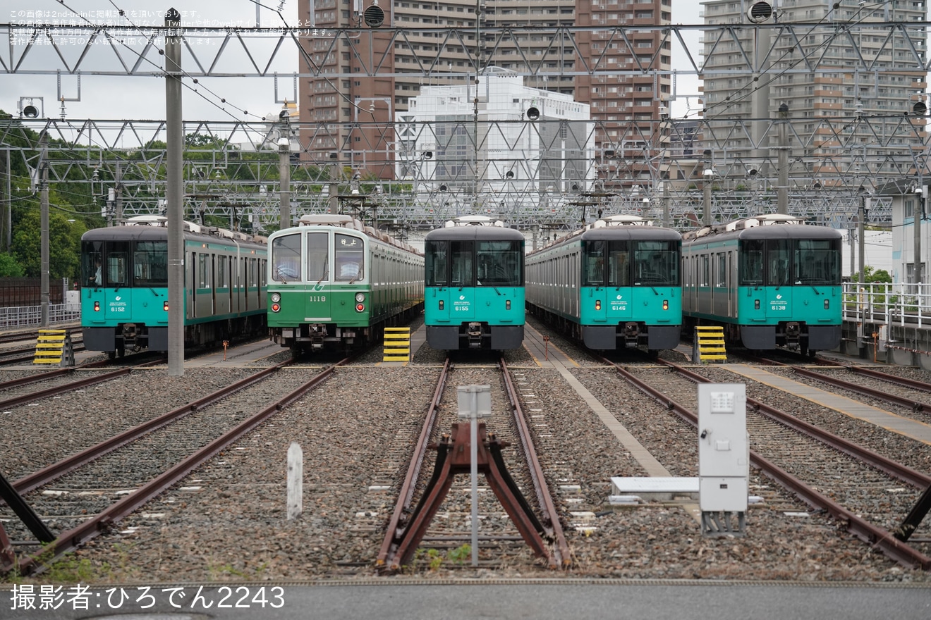 【神戸市交】1000形1118F(18号車)が定期運用終了の拡大写真
