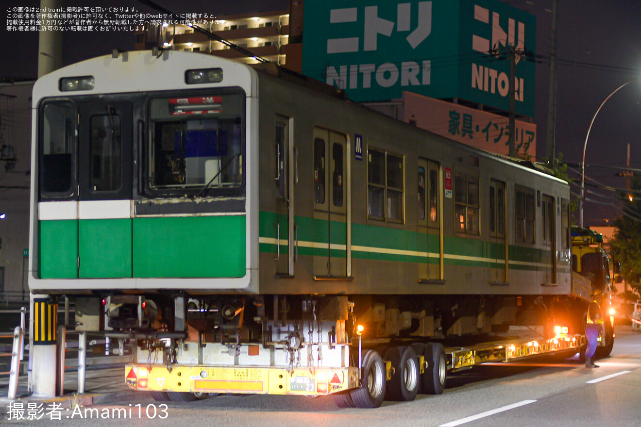 【大阪メトロ】20系2637F廃車搬出陸送の拡大写真