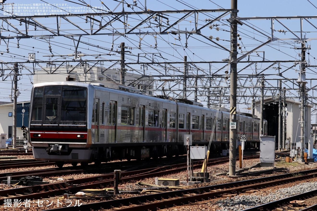 【名鉄】尾張旭検車支区入線体験が4000系4001Fを使用して実施の拡大写真