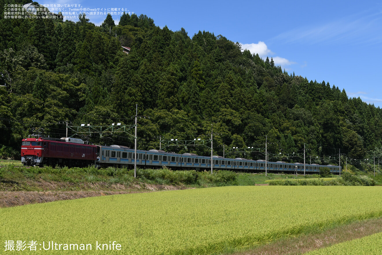 【JR東】E231系ミツK1編成 秋田総合車両センター出場配給の拡大写真