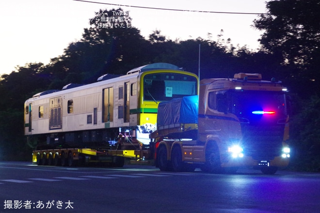 【JR東】GV-E197系TS03編成の2両が新潟トランシスから陸送を不明で撮影した写真