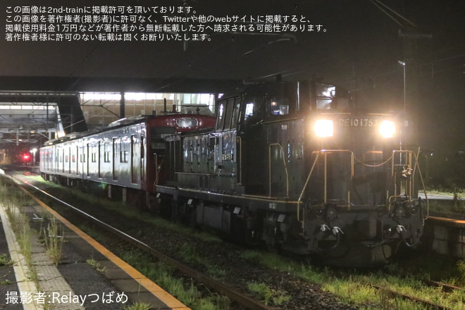【JR九】103系1500番台E18編成 車輪削正のため竹下へ回送を神埼駅で撮影した写真