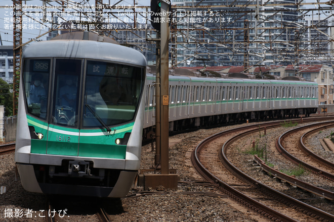 【メトロ】16000系16112F使用 性能確認試運転を亀有駅で撮影した写真